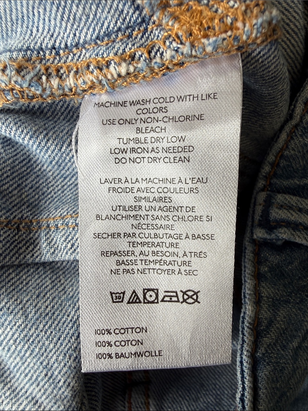 Free People We The Free Palmer Cuffed Wide Leg Jeans in 100 Years Wash 28 - Picture 15 of 15